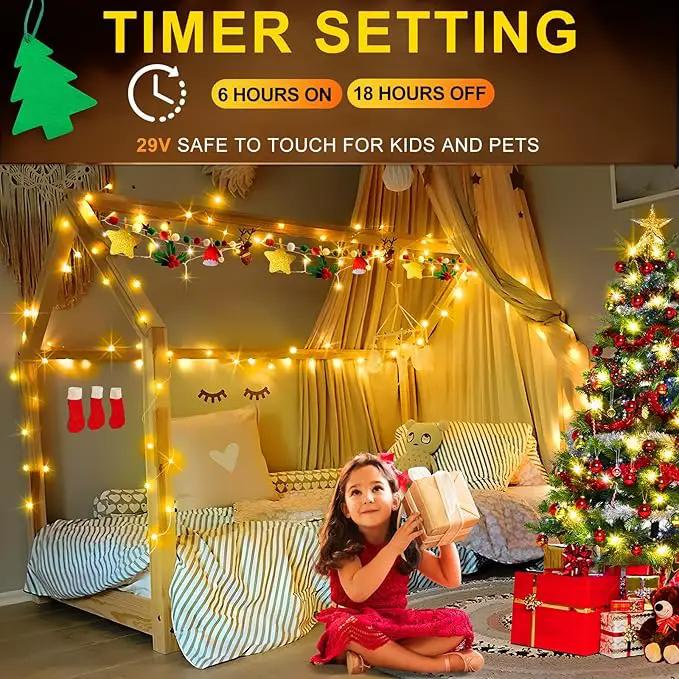 KNONEW Outdoor Christmas Lights 300 LED 99ft String Lights 8 Modes & Memory Fairy Light Plug in Waterproof LED String Lights for Xmas Yard Tree Wedding by GreenHaven Gardens
