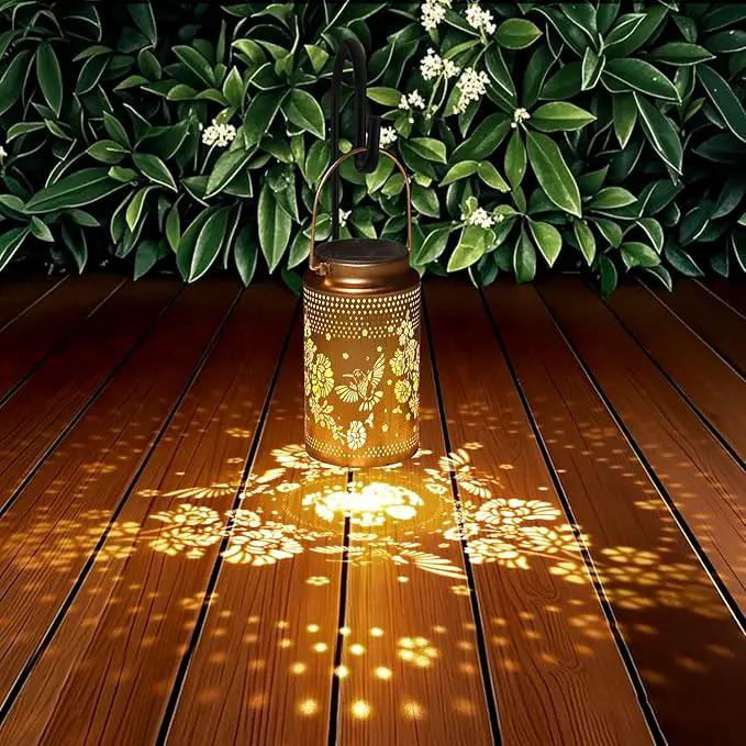 4 Pack Hummingbird Solar Lanterns Outdoor Waterproof, Metal Hanging Lights Decorations for Garden Yard Lawn Patio, Hummingbird Gifts for Women Mom Grandma Sister for Mother'Day Christmas by GreenHaven Gardens