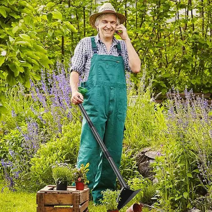 Hoe Garden Tool,Triangle Gardening Hoe with Sharp Blade for Digging,Weeding,Cutting and Loosing Soil,72 Inch Adjustable Length Metal Handle… by GreenHaven Gardens