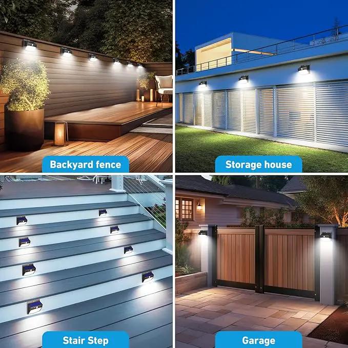 [ 16 Packs] Solar Motion Sensor Lights Outdoor, Solar Fence Lights with 3 Lighting Modes, Solar Powered Security Lights Waterproof for Outside Yard Wall Garden Backyard Deck Step Garage by GreenHaven Gardens