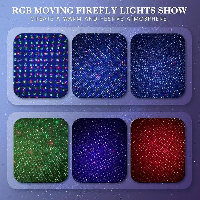 Christmas Laser Light Projector - Outdoor Projector Laser Lights Waterproof Remote Control, Red Green and Blue Star Show Decorations for Holiday Party Garden by GreenHaven Gardens