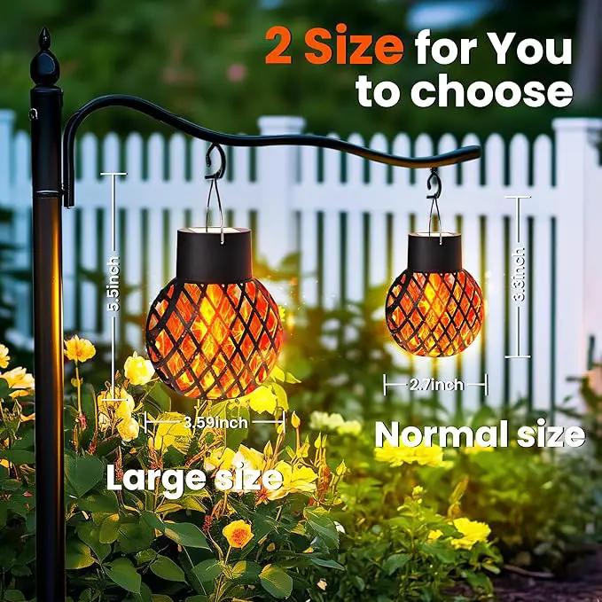 GIGALUMI 8 Pack Solar Lanterns for Outside,Solar Hanging Lights Outdoor Waterproof with Flickering Flame,Solar Powered Outdoor Lights Garden Decor for Yard,Patio,Tree,Camping,Festival Decoration by GreenHaven Gardens