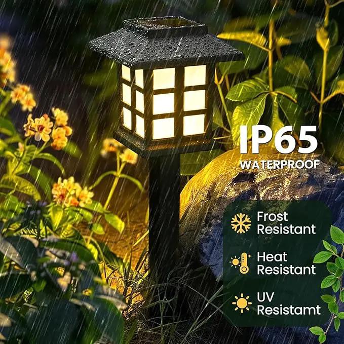 GIGALUMI Solar Outdoor Lights，6 Pack LED Solar Lights Outdoor Waterproof, Solar Walkway Lights Maintain 10 Hours of Lighting for Your Garden, Landscape, Path, Yard, Patio, Driveway by GreenHaven Gardens