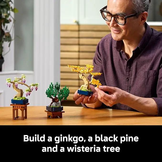 LEGO Botanicals Mini Bonsai Trees Building Set - Artificial Bonsai Tree Building Blocks for Adults, 18+ - DIY Home and Office Decor for Men and Women - Gift for Adults - 10373 by GreenHaven Gardens