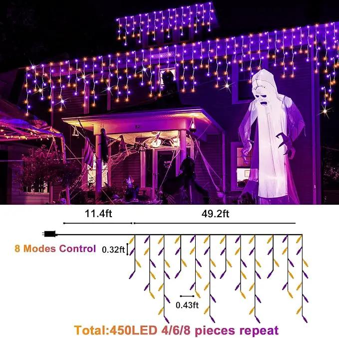 Outdoor 49ft 450LED Fairy String Lights with 8 Modes Timer for Indoor/Outdoor Use - Perfect for House, Garden, Party & Holiday Decor by GreenHaven Gardens