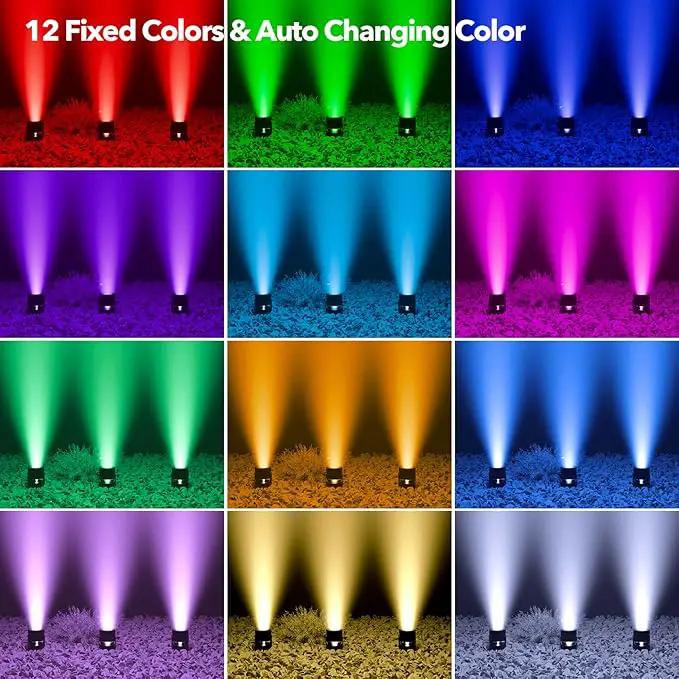 POPOSOAP Solar Pond Lights, RGB LED Pond Lights Waterproof IP68, 2200mAh Battery Underwater Solar Light with Two Modes Options for Pond Fountain Pool Garden Decoration(3 Headlamp) by GreenHaven Gardens