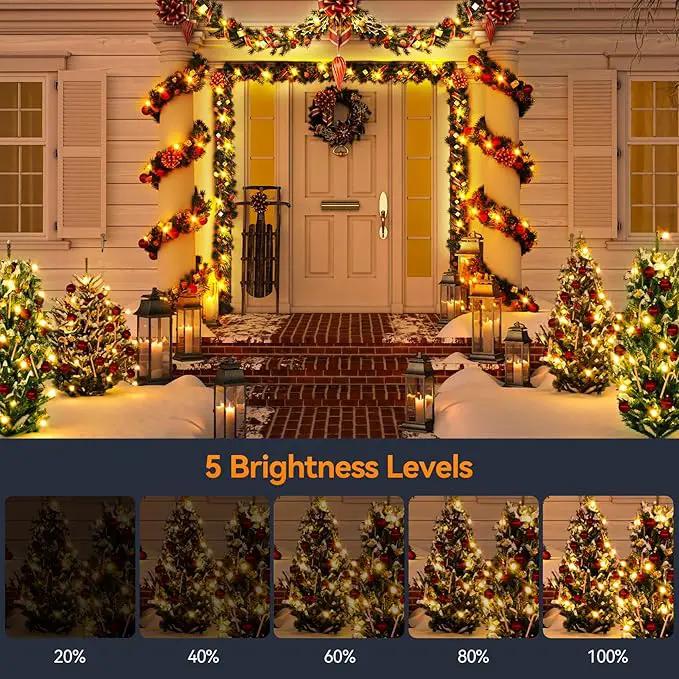 HOUHUI Fairy Lights Plug in,50Ft Warm to Cool White Indoor Outdoor String Light with Remote,8 Modes 2700K-6500K Dimmable White Fairy Twinkle Lights IP67 Waterproof for Christmas Bedroom Party Decor by GreenHaven Gardens