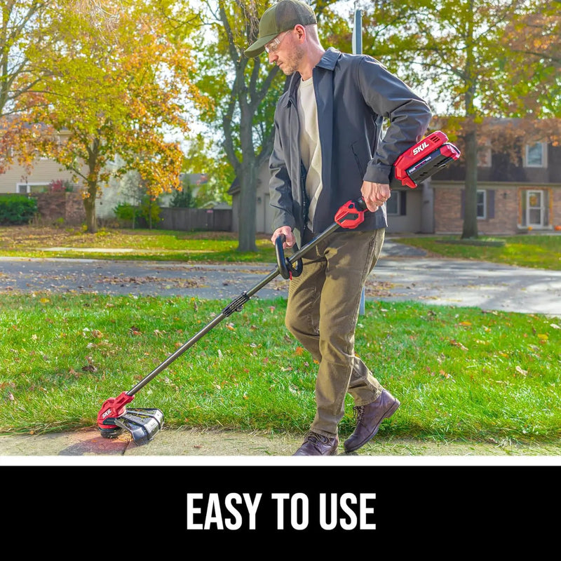 SKIL 40V 14 in.String Trimmer Kit with Twist Load Including 2.0Ah Battery and 60W Charger-LT1400C-11 by GreenHaven Gardens