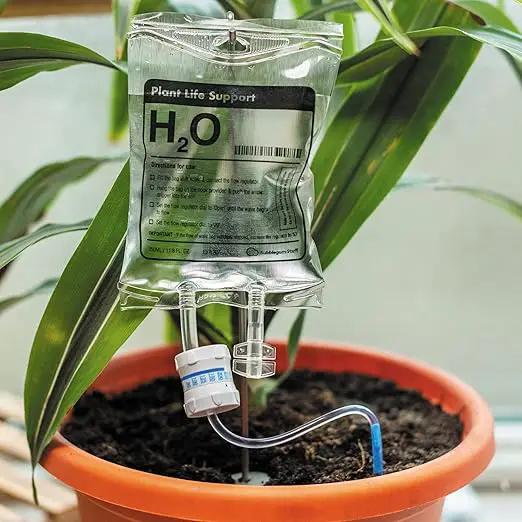 Life Support - Automatic Watering System for House Plants - Fun Garden Gifts - Home Accessories - Indoor Plant Waterer by GreenHaven Gardens