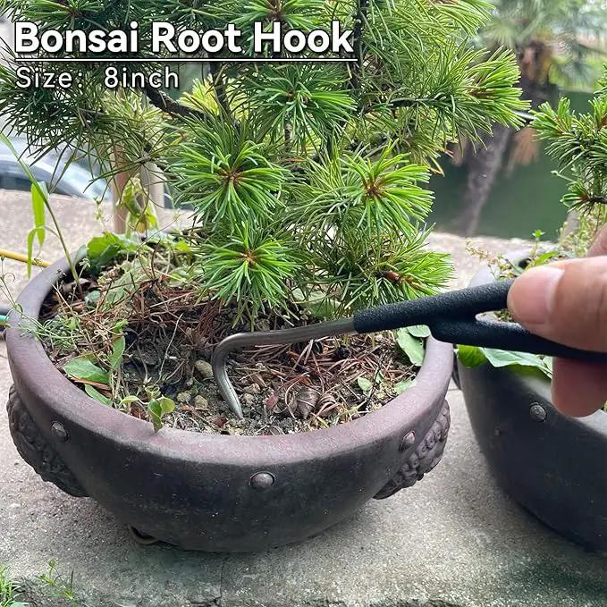 6-Piece Bonsai Tool Set,Concave Cutter,Knob Cutter,Jin Pliers,Wire Cutter,Bonsai Scissors, Root Hook by GreenHaven Gardens