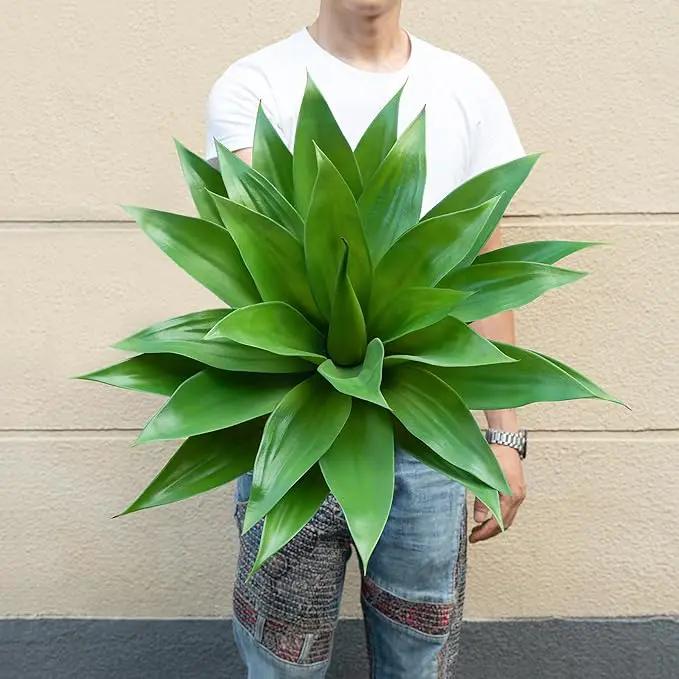 Artificial Agave Plants,Large UV Resistant Fake Agave Planters for Indoor and Outdoor Decorating Artificial Plants for Outdoors Fake Plants(1Pack, 28") by GreenHaven Gardens