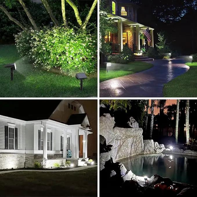 WELALO Solar Spot Lights Outdoor, [10 Pack/52 LED/3 Modes] 2-in-1 Solar Landscape Spotlights, Solar Powered Security Lights, Waterproof Wall Lights for Walkway Yard Garden Driveway(Cool White) by GreenHaven Gardens