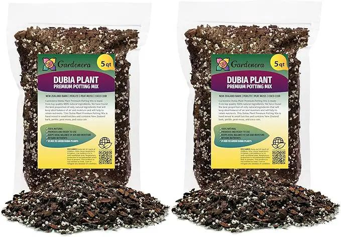 Premium Monstera Dubia Potting Mix - Hand-Crafted with The Finest Ingredients - 10 Quart (2 Bags of 5 Quart) by GreenHaven Gardens