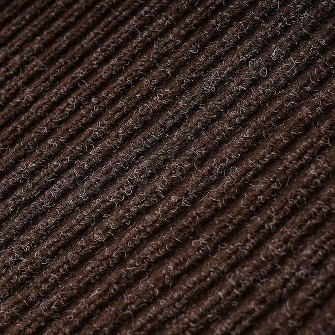 Profile Rubber Door Mat, 35x23inch, Heavy Duty, Entrance Doormat, Indoor and Outdoor, Waterproof, Easy Clean Shoe Scraper, Home Rug Welcome Mats for Entryway, Patio, Porch, Brown by GreenHaven Gardens