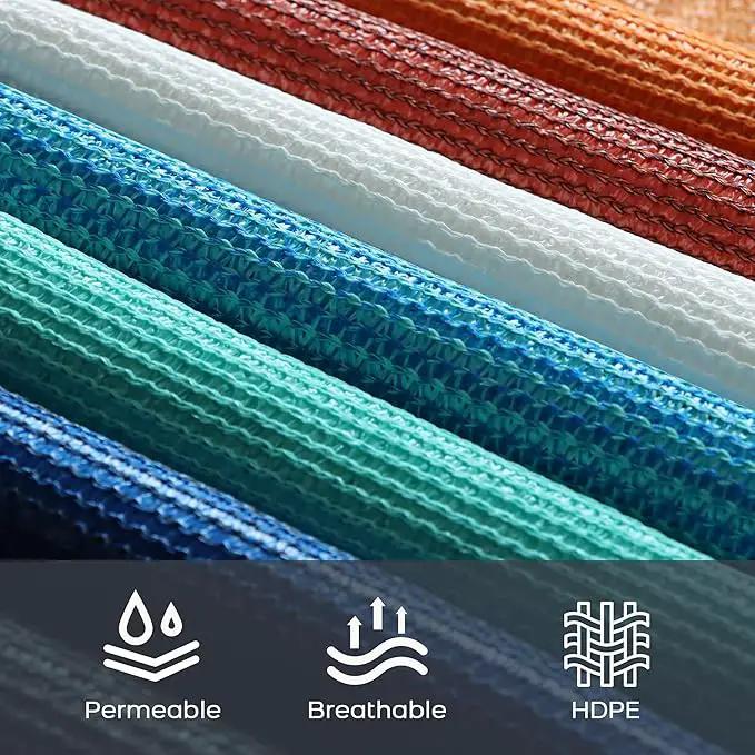 VICLLAX Shade Fabric Sun Shade Cloth with Every 2 FT Grommets for Patio Garden Pergola Cover Canopy 20x20 FT, Rust Red by GreenHaven Gardens