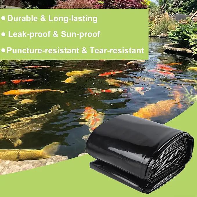 20 x 20 FT Pond Liner, 20 Mil Fish Pond Liner Pond HDPE Liner, Pond Liners for Outdoor Ponds, Koi Ponds, Garden Fountain, Waterfall by GreenHaven Gardens