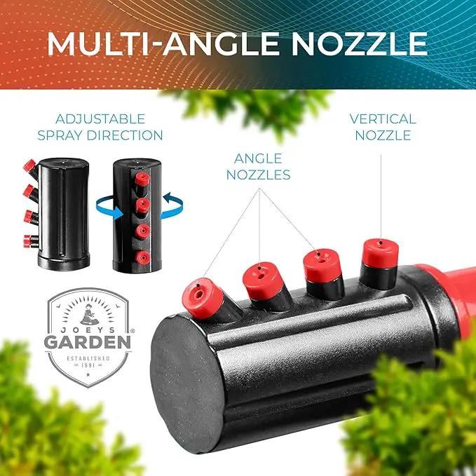 Joeys Sprinkler for Yard, Rotating Garden Sprinkler for Large Area Coverage, Lawn and Yard Sprinklers (Red) by GreenHaven Gardens