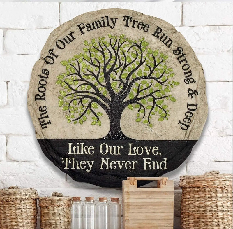 Spoontiques - Garden Décor -Sunface Stepping Stone - Decorative Stone for Garden by GreenHaven Gardens