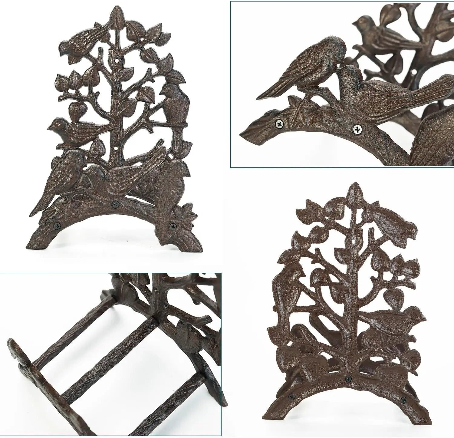 Sungmor Heavy Duty Cast Iron Hose Holder,Garden & Yard Decorative Birds Wall Mounted Hose Butler,Water Pipe Holds,Rack,Hanger,Antique Wall Decorations by GreenHaven Gardens