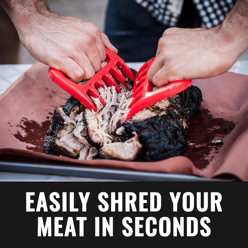 Grillaholics BBQ Meat Shredder Claws - Wolverine Style Ultra-Sharp Blades Quickly Lift Handle & Shred Meats - Best Dishwasher Safe Bear Claw Pulled Pork Meat Shredders in BBQ Grill Accessories (Black) by GreenHaven Gardens