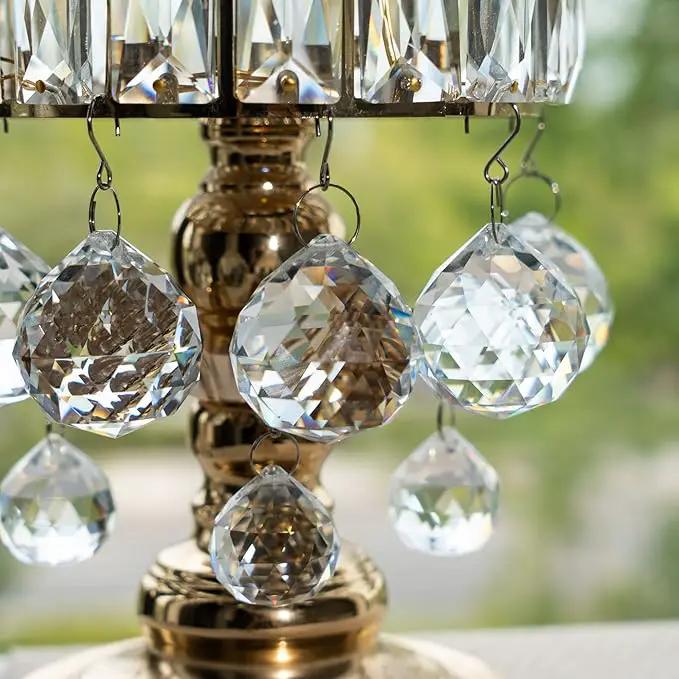 Crystalsuncatcher Suncatchers Clear Glass Crystal Ball Prism Feng Shui Lamp Hanging Drop Chandelier Part (50mm) by GreenHaven Gardens