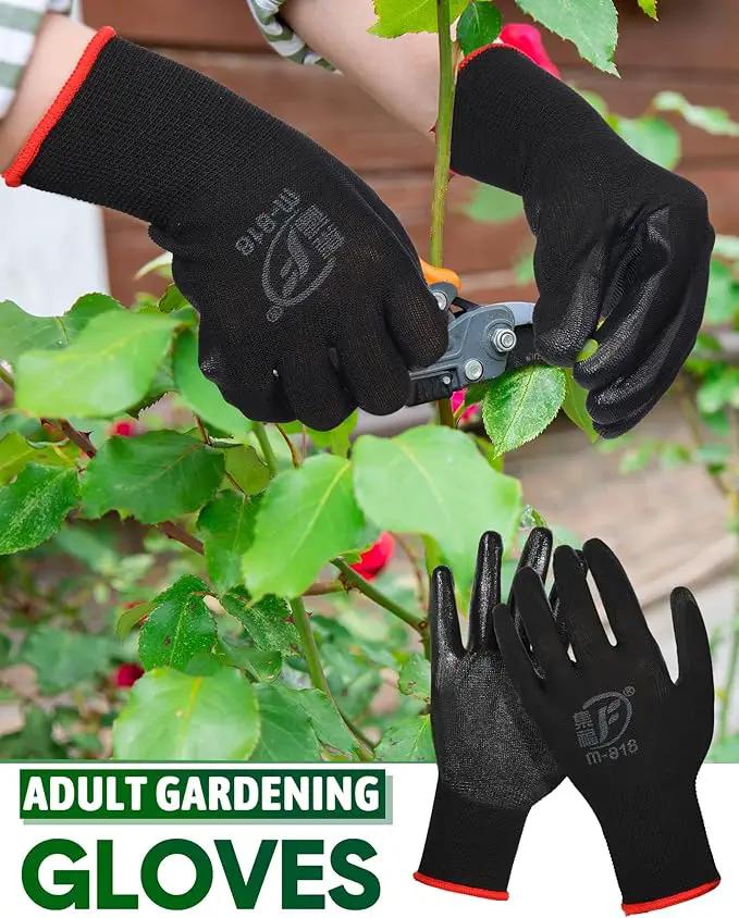 Nuogo 24 Pairs Gardening Gloves for Men Women Rubber Coated Landscaping Work Gloves Safety Work Construction by GreenHaven Gardens