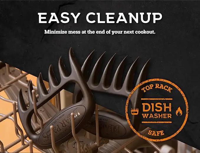 Bear Paws Meat Claws - The Original Meat Shredder Claws for Pulled Pork, USA Made - Easily Lift, Shred, Pull and Serve Pork, Chicken, Brisket and Turkey - Gift for Dad on Father's Day! (Black) by GreenHaven Gardens
