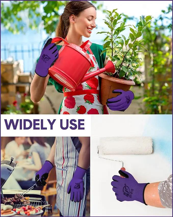 Nuogo 24 Pairs Gardening Gloves for Men Women Rubber Coated Landscaping Work Gloves Safety Work Construction by GreenHaven Gardens
