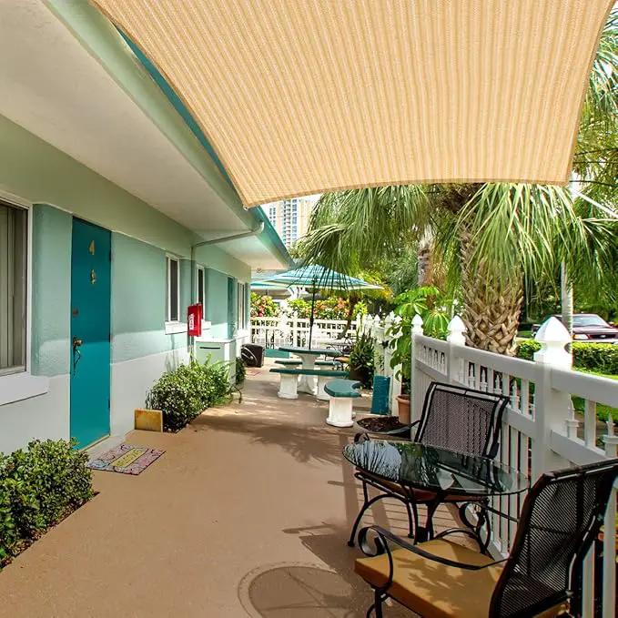 Eden's Decor Straight Flat-Edged Sun Shade Sail Rectangular 4' x 12' Beige UV-Blocking Outdoor Canopy Fabric Cloth Awning for Pergola Patio Garden Backyard Custom Size by GreenHaven Gardens