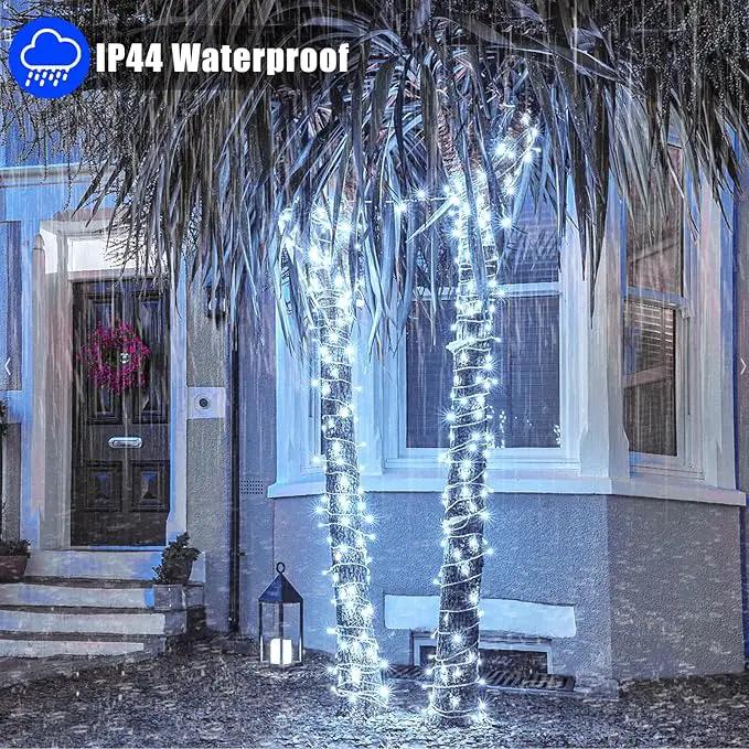 500 LED Christmas Lights Outdoor - 165FT Super Long Christmas String Lights 8 Modes Waterproof Plug in Fairy Lights with Timer Memory for Indoor Xmas Tree Holiday Party House Decorations, Cool White by GreenHaven Gardens
