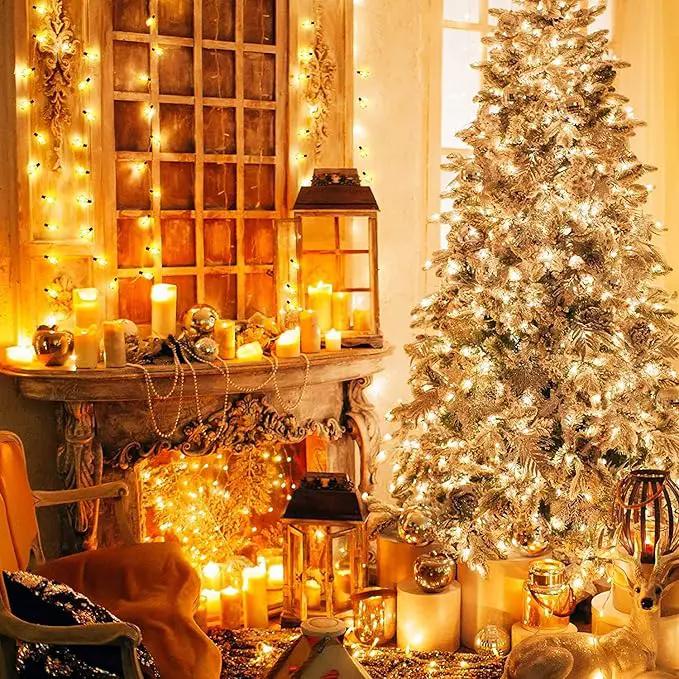 GLUROO Outdoor String Lights 180FT, 90+6Pcs Vintage Bulbs Shatterproof 2700K LED Patio String Lights Waterproof, Connectable Edison Style Lights, Hanging Lights for Backyard, Bistro by GreenHaven Gardens