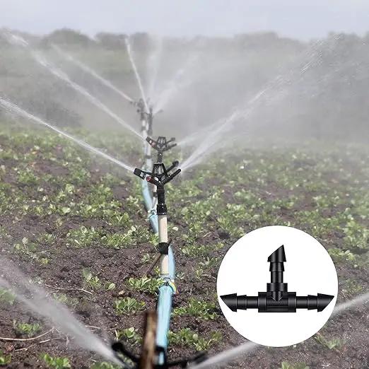 200 Pieces Drip Irrigation Fittings Kit for 1/4 Inch Tubing, 50 Straight Barbs, 50 Tees, 50 Elbows, 50 4-Way Couplings, Barbed Connectors with Plastic Box for Garden Lawn Drip, Sprinkler Systems,Black by GreenHaven Gardens
