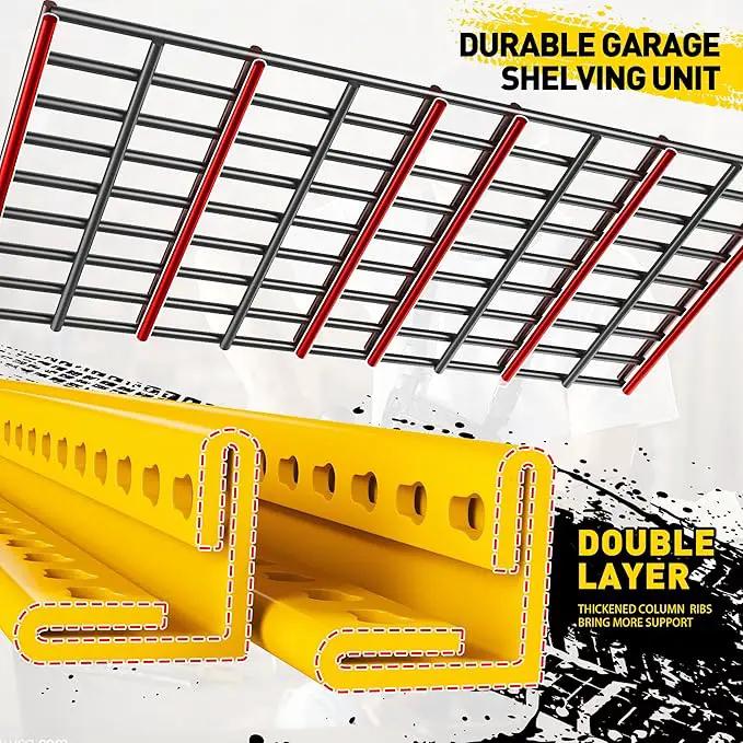 REIBII Garage Shelving Load 3000LBS, 5-Tier Storage Shelves, Adjustable Heavy Duty Metal Shelving Unit for Pantry, Basement, Warehouse, 72" H x 36" W x 16" D H, 3PC by GreenHaven Gardens