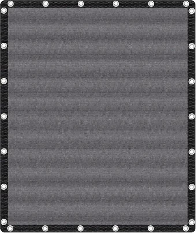 VICLLAX Shade Fabric Sun Shade Cloth Privacy Screen with Grommets for Patio Garden Pergola Cover Canopy 10x12 FT, Grey by GreenHaven Gardens