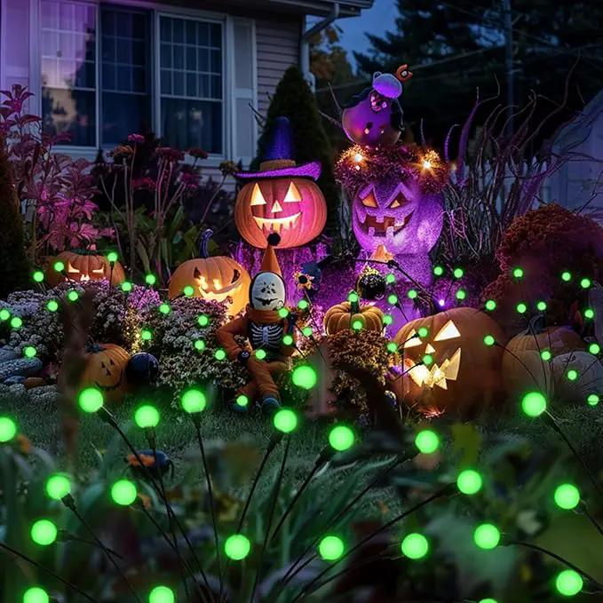 Solar Garden Lights for Outdoor, Green by GreenHaven Gardens