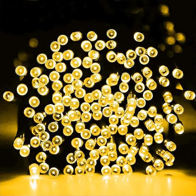 Dazzle Bright Warm White Christmas String Lights, 82ft 1000 LED Waterproof Green Wire Fairy Lights with 8 Modes, Outdoor Lights for Xmas Tree Holiday Wedding Party Christmas Decorations by GreenHaven Gardens