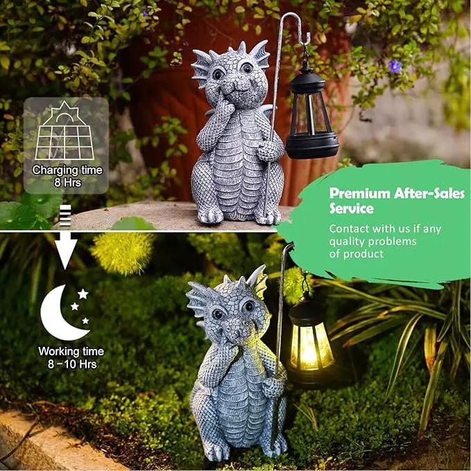 Solar Garden Decor Statues Figurine: Garden Art for Patio Balcony Yard Lawn - Unique Christmas Birthdays Gifts for Mom Grandma Women Wife Sister by GreenHaven Gardens