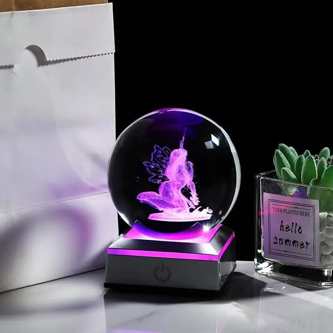 Qianwei 3D Crystal Fairy Decor - Guardian Angel Statue, Sympathy & Birthday Gifts, Christian Keepsake & Paperweight by GreenHaven Gardens