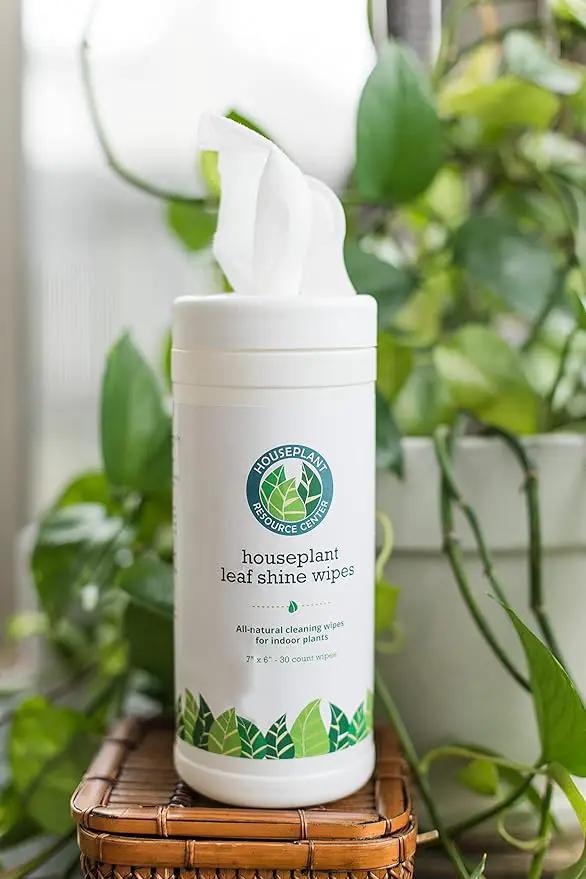 Leaf Cleaner Wipes for House Plants - Sparkling Leaf Shine for Indoor Plants - Houseplant Resource Center Plant Cleaning Wipes for Leaves - Root and Plant Duster Wipes (30 Count) by GreenHaven Gardens
