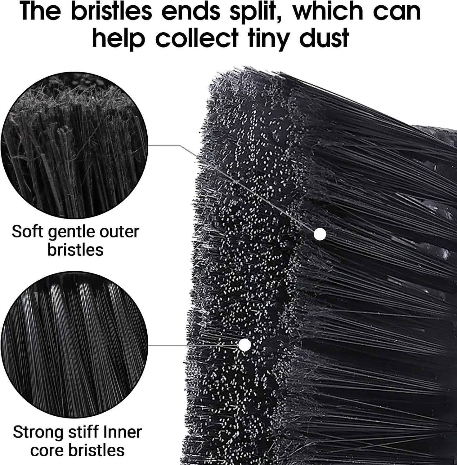 Push Broom Outdoor Heavy Duty,Masthome 24" Push Broom with Stiff Bristles,Heavy Duty Garden Broom,Outdoor Stiff Sweeping Broom for Garage Yard Patio Deck Concrete Wood Stone Floors Scrub and Cleaning by GreenHaven Gardens