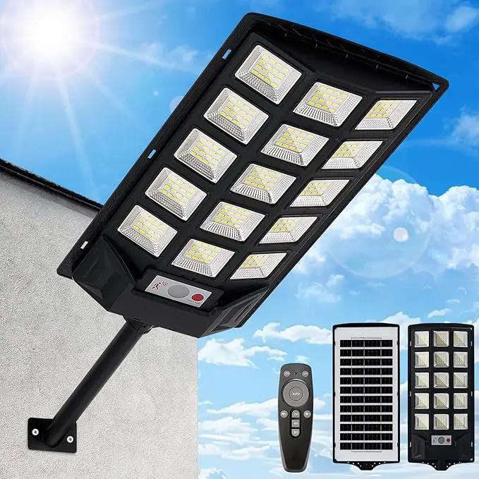 Solar Lights Outdoor,IP66 Waterproof Solar Street Lights with Motion Sensor & Remote,6500K Dusk to Dawn Street Lamps for Parking Lot/Yard/Garden by GreenHaven Gardens