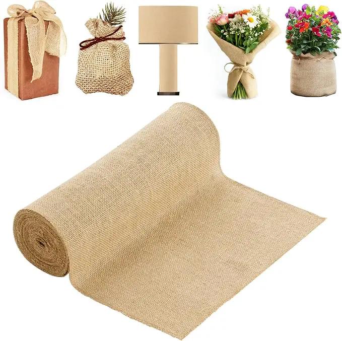 VEVOR Burlap Fabric Roll, 14” x 30 ft High Density Natural Jute Fiber Material for Outdoor Plant Care, Tree Wrap Roll, Decor, DIY Crafts, Wedding, Garden Weed Barrier, Plants & Trees Winter Covering by GreenHaven Gardens