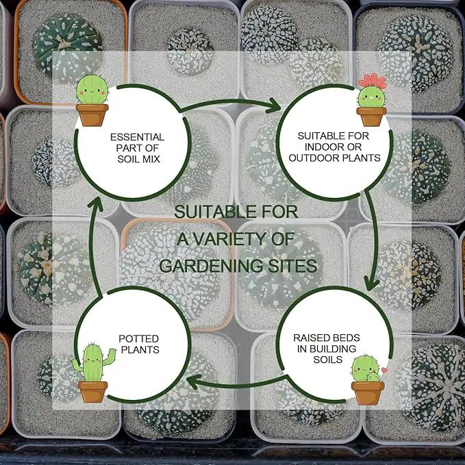 50QT Horticultural Perlite Bulk, Organic Perlite for Plants, Course Perlite for Gardening, for Plants Indoor, for Houseplants, to Promotes Soil Root Growth, and Water Drainage and Plant Growth(3-6mm) by GreenHaven Gardens