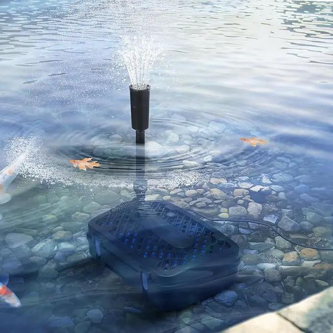 VIVOHOME All-in-One Pond Filter Fountain System Kits, 540 GPH Submersible Water Pump for Ponds up to 1060 Gallons by GreenHaven Gardens