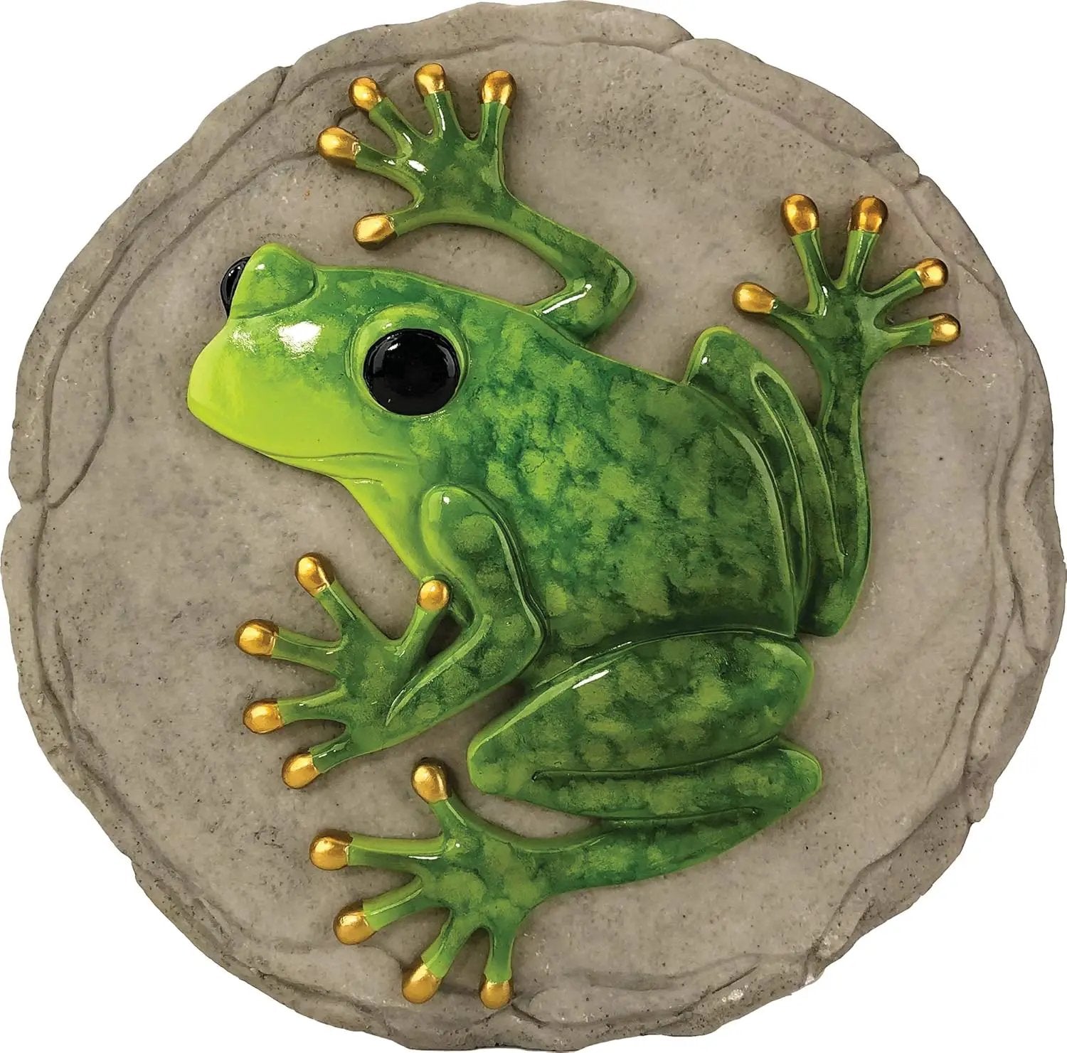 Spoontiques -Garden Décor - Raised Frog Stepping Stone - Decorative Stone for Garden by GreenHaven Gardens