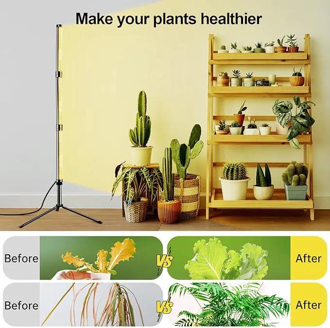 Grow Lights for Indoor Plants, Height Adjustable with On/Off Switch and Timer, Vertical Plants Grow Light for Indoor Plant Growth and Flowering by GreenHaven Gardens