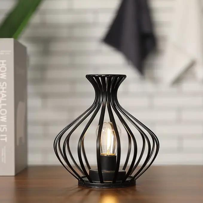 JHY DESIGN Decorations Outdoor Table Lamp Nightlight 7.5''High Modern Style Battery Powered Lamp with 6-Hours Timer Feature Decorative Bedside Lamp for Room Indoor Outdoor Table Garden Party by GreenHaven Gardens