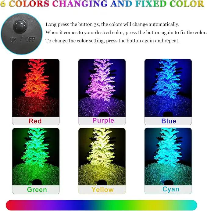 Solar Spot Lights Outdoor, Color Changing Lights RGB Landscape Lighting Waterproof Auto ON/Off Adjustable Garden Spotlight for Yard, Garden, Driveway, Pool, Lawn (6-in-1) by GreenHaven Gardens