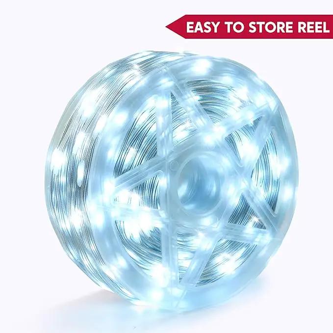 Joiedomi 1200 LED Christmas String Lights Outdoor,394FT Cool White Fairy Light with Remote 8 Modes Timer, Plug in PVC Clear Wire Lighting Decor with Reel for Indoor Dorm Classroom Bedroom Holiday by GreenHaven Gardens