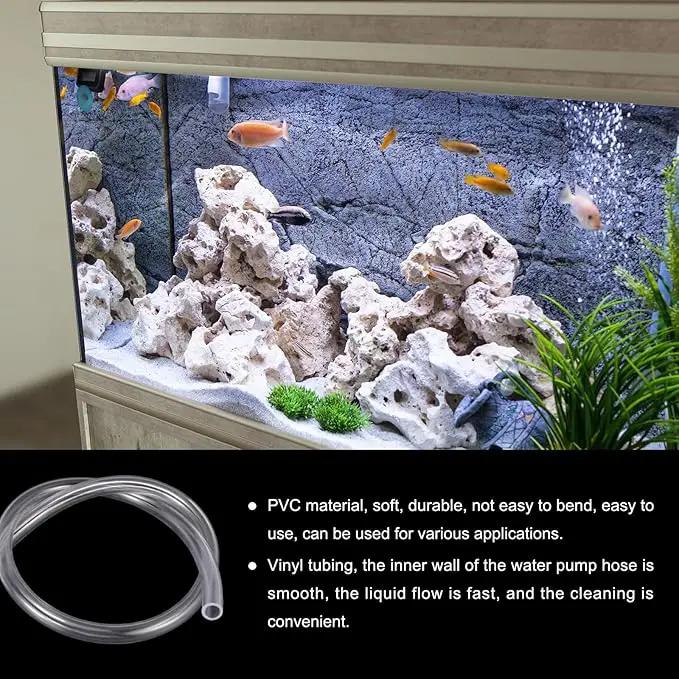 1" x 1 1/4" Clear Plastic PVC Tubing 5ft Flexible Hybrid Vinyl Tube, [for Garden Irrigation, Water Hose, Fish Tank, Aquarium] - 25.4x31.8mm by GreenHaven Gardens